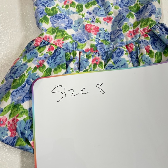 Popsicle vintage Floral Blue and Pink Dress - Picture 4 of 6